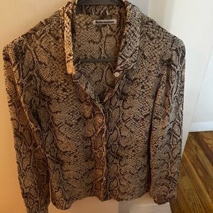 Reformation animal print top